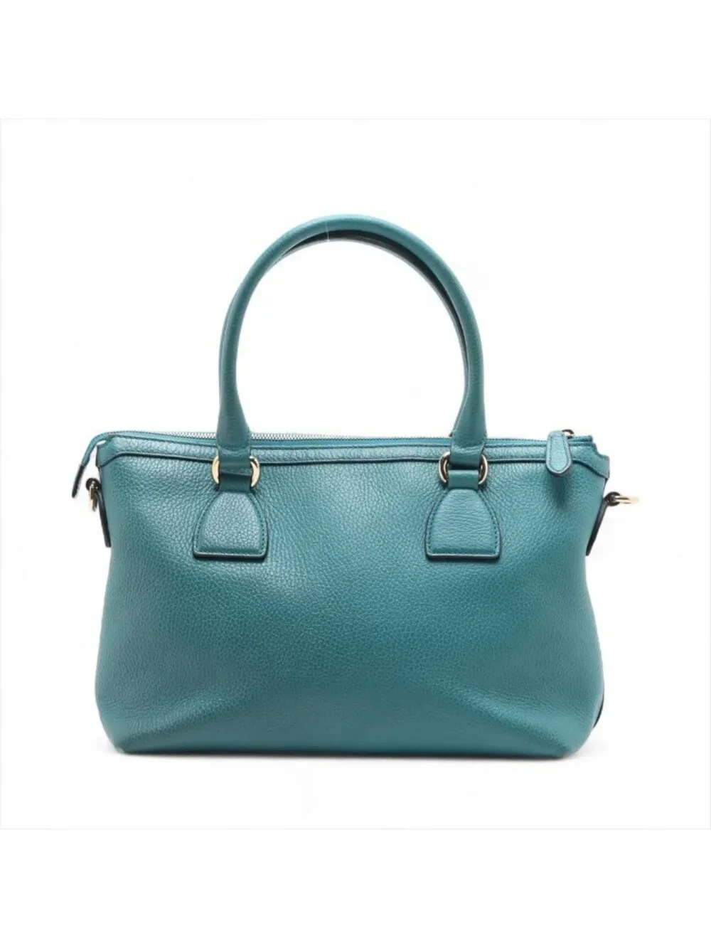 Gucci Interlocking Charm Leather 2-Way Handbag Crossbody Shoulder